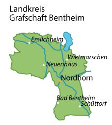 Grafschaft Bentheim Karte