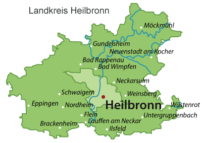Heilbronn (Landkreis) Karte