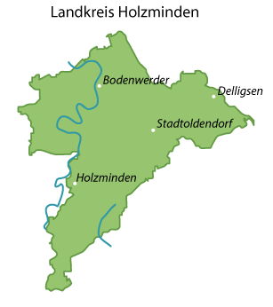 Holzminden (Landkreis) Karte