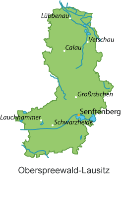 Oberspreewald-Lausitz Karte