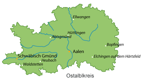 Ostalbkreis Karte