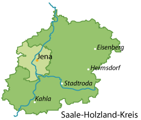 Saale-Holzland-Kreis Karte