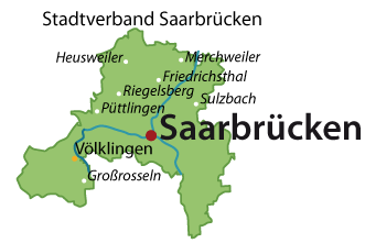 Saarbrücken, Regionalverband Karte