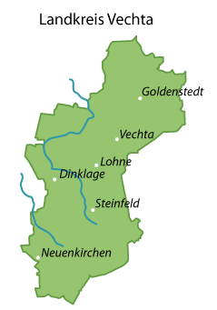 Vechta (Landkreis) Karte