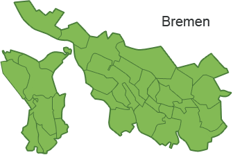 Land Bremen Karte